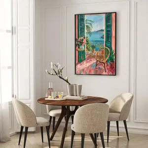 [No Frame] Henri Matisse Open window poster, Henri Matisse wall art decor, Aesthetic Matisse Poster for Modern Gallery