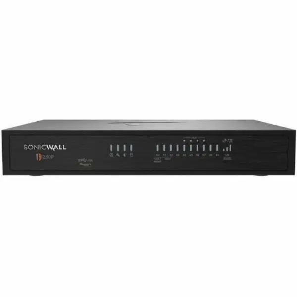SonicWALL 03-SSC-1829 TZ280P Series Compact Form Network Security Firewall Appliance, with PoE Support