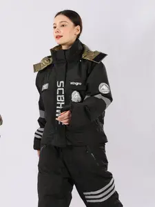 Thickened Windproof Ski Jacket, Detachable Winter Fishing Overalls, Waterproof Multi-Functional Warm Coat for Outdoor Activities, Waterproof Windproof Outerwear