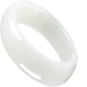 White Jade Bangle for Women The Simple, Generous And Fashionable Style Is Suitable As a Christmas Gift For Girlfriend And Mother.