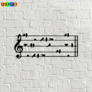 1pc Musical Note Metal Wall Art, Vibrant Musical Note Statue Mural, Ideal Gift for Christmas, New Year, Music Decor Enthusiasts,  Perfect for Living Room Wall & Garden Fence, Captivating Indoor & Outdoor Decor