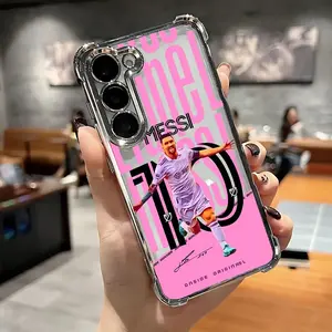 Fashionable Hot No.10 Football Star M-Messi'S Phone Case Is Suitable for Samsung for galaxy S25 S24 S23 S22 S21 FE Ultra Plus 4G 5G with a Transparent Soft Back That Is Drop-Resistant.