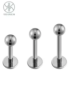 3pc 16g Astm F136 Titanium Flat Back Piercing Disc Jewelry, Conch Tragus Helix Labret, Body Piercing Accessories, Durable & Hypoallergenic