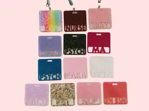 Horizontal Badge Buddy, Nurse Badge Buddy, RN ID Holder, Nurse Accessory, Teacher ID accessory