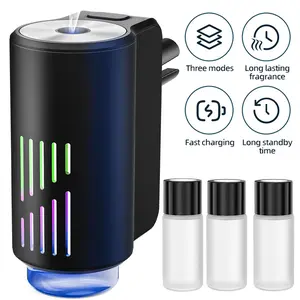 Mother's Day Gift Set- Smart Car Air Freshener with Three Scent Levels, Portable Waterless Car Aromatherapy Humidifier, Air Freshener Car Aromatherapy Diffuser, 3 PACK Natural Perfume