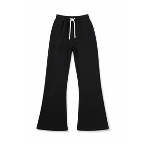 Rebel Minds Sweats Stacked Pants (Black) 100-475