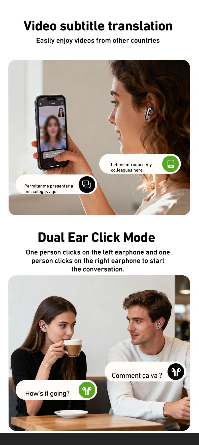 HTC NE48 Slider Earbuds Bluetooth 6.0 Earphones, Multifunctional LED Display Wireless Earphones ,Suitable for Office, Sports, Study and Audio Calls,Built-in Microphone