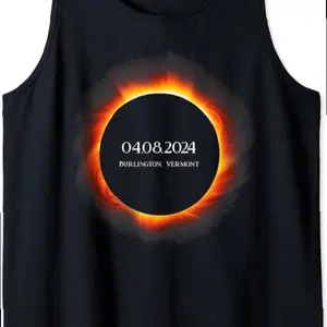 Total Solar Eclipse 2024 040824 Burlington Vermont Tank Top