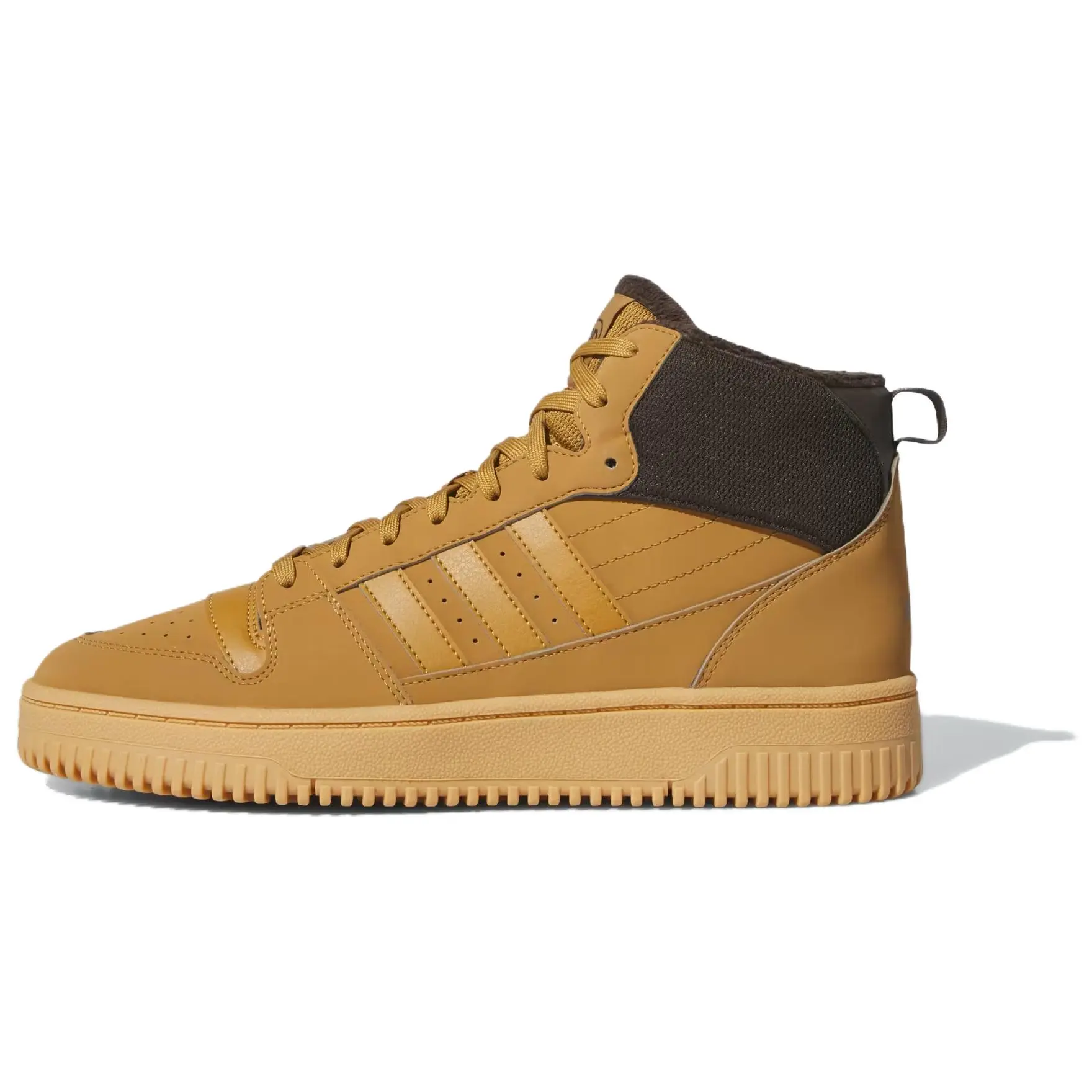 Adidas Break Start Mid Winterized Mesa Dark Brown Gum' Versatile Comfort High Top Skate Shoes Unisex IH5285