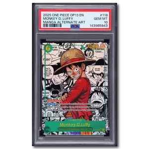 PSA 10 Monkey D Luffy OP13 MANGA #118