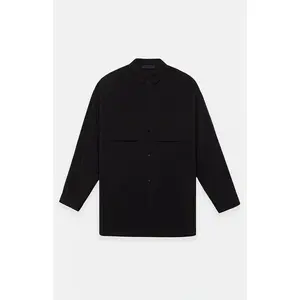 Fear of God ESSENTIALS Men's Black Military Nylon Overshirt Jacket