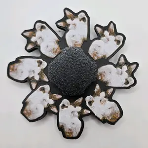 3D Printed Zoetrope - Dancing Cat Animation Spinner (animation only viewable through methods in description)