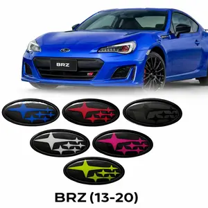 Subaru BRZ Front and Rear Badges/Emblems (2013-2020) – Premium Quality Replacement Badge Set