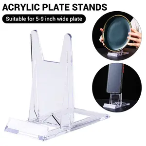 Acrylic Book Stands for Display,10 Pack Adjustable Book Display Stand Small Easels for Display Magazine Comic Book CD Display DVD Postcard Holder