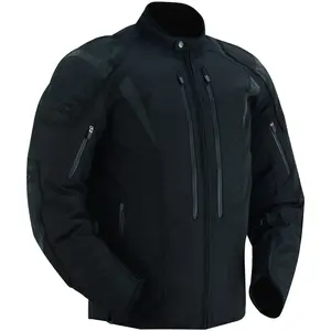 DANIEL SMART LumeRush™ Menswear Longsleeves Padded Motorcycle Coat - Men's 600D Polyester Oxford Stretch Textile Top, Water-Resistant, Wind Protection, 360-Degree Reflective Accents, CE Rated Armor Pads, Mesh, Pockets, Belt