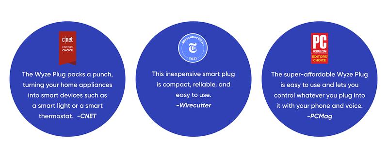 Wyze Plug — App-Controlled WiFi Smart Plug with Scheduling, Works with Alexa and Google Assistant, IFTTT, No Hub Required