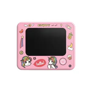 Mini Doodle Drawing Board for Kids Rechargeable LCD Writing Tablet Compact Portable Learning Toy for 3-12 Year Olds Boys Girls Creative Easter Gift Pink Green Yellow darius  plushies meatball  maker language development