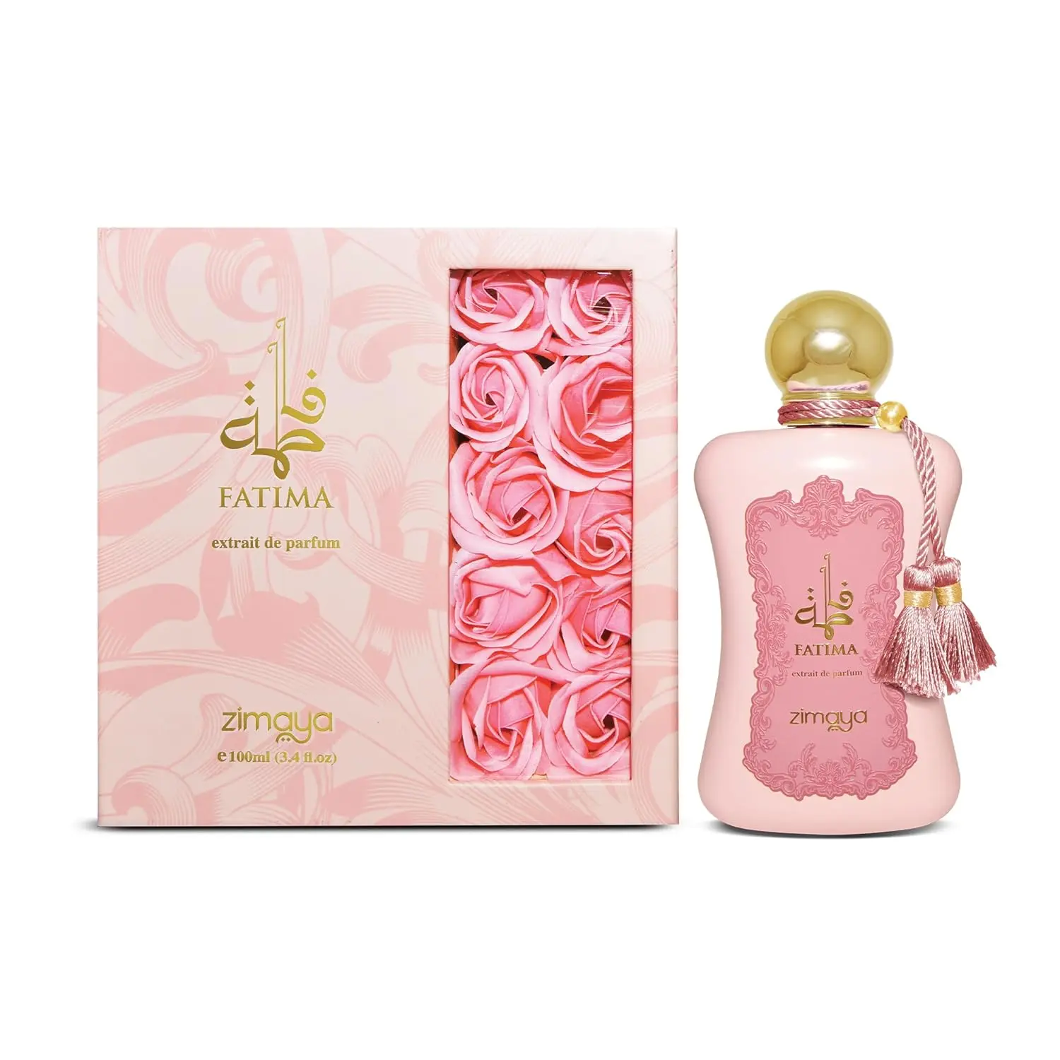 Zimaya Fatima Pink Eau de Parfum Spray, 3.4 Ounce Perfume Fragrance for Women Zimaya Fatima Pink Eau de Parfum Spray, 3.4 Ounce Perfume Fragrance for Women