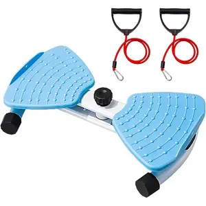 Silent Pilates Twister - 360° Non-Slip Waist Twisting Board with Resistance Bands