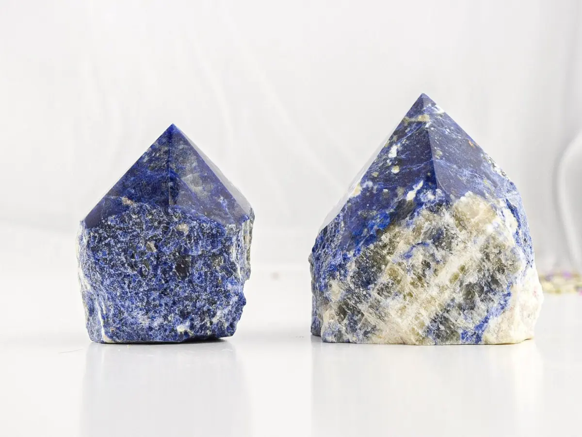 Sodalite Point 3-4", Sodalite Point Semi Polished, Sodalite Tower, Sodalite, Sodalite Rough, Sodalite Raw, Natural Sodalite, Sodalite Stone