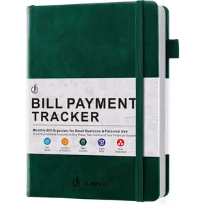 Bill  Notebook, Bill Payment  Monthly Organizer&Bill Book for Budgeting Financial,Monthly Bill Planner Expense &Payments Checklist Organizer-8.3"x5.8",Dark Green