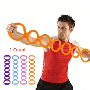 Silicone 7-Hole Resistance Band | TPR Exercise Band for Yoga & Home Gym | Chest Expander, Shoulder Opener, Back Sculptor | Adjustable Tension, Non-Slip & Durable | Unisex for Fitness, Office Workout, Outdoor Training | Full-Body Toning | Must-Have Trendy