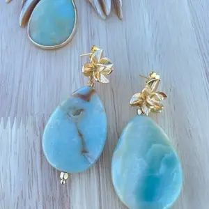 Aretes de Aguamarina