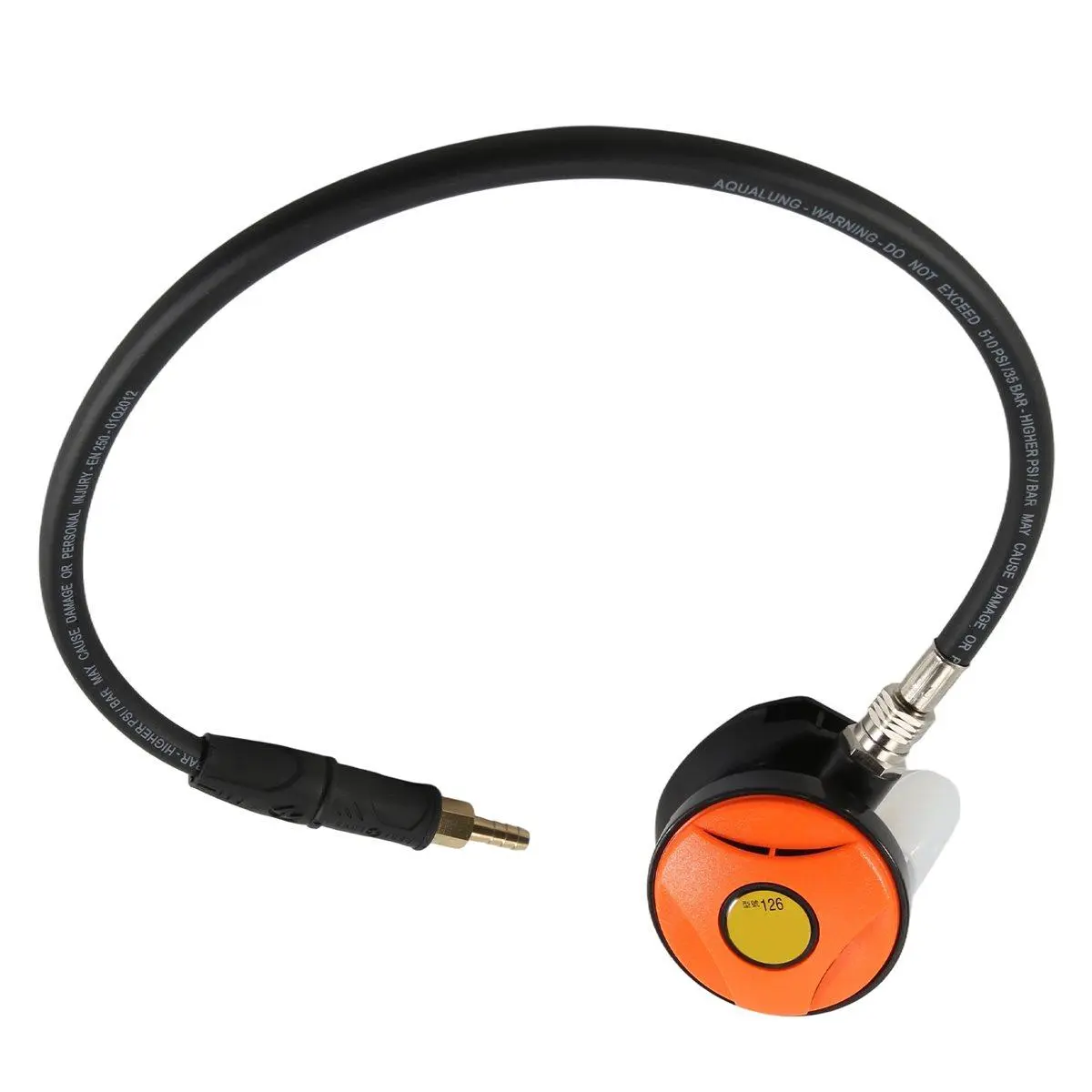 Scuba Diving Diver Regulator Diving Snorkel Tube Snorkeling Equipment Pressure Reducer 2Nd Dive Diving Regulator-Orange