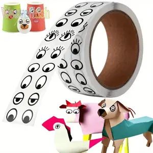1000 Pcs Self-Adhesive Googly Eye Stickers Set, Funny Wiggle Eyes for DIY Art Crafts, Scrapbooking Supplies, Easter Party Decor, Cute Cartoon Accessories for Handmade Projects, Home Decoration, Holiday Ornaments & Creative Craft Making