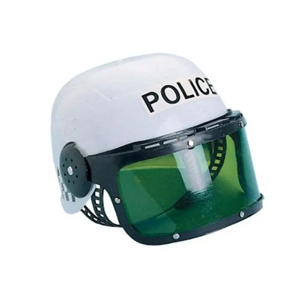 US Toy Company 212 MAIN H115 Pretend Law Enforcement Play Helmet - Adjustable Size, Moveable Visor, Chin Strap, Realistic Costume Accessory for Child Dress Up, Festive & Party Supplies