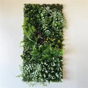 Artificial Plant Wall, Leaf Board Fence, Home Decoration, Simulated Lawn 19.68 Inch X 39.37 Inch, Outdoor Garden Wedding Wall Decor