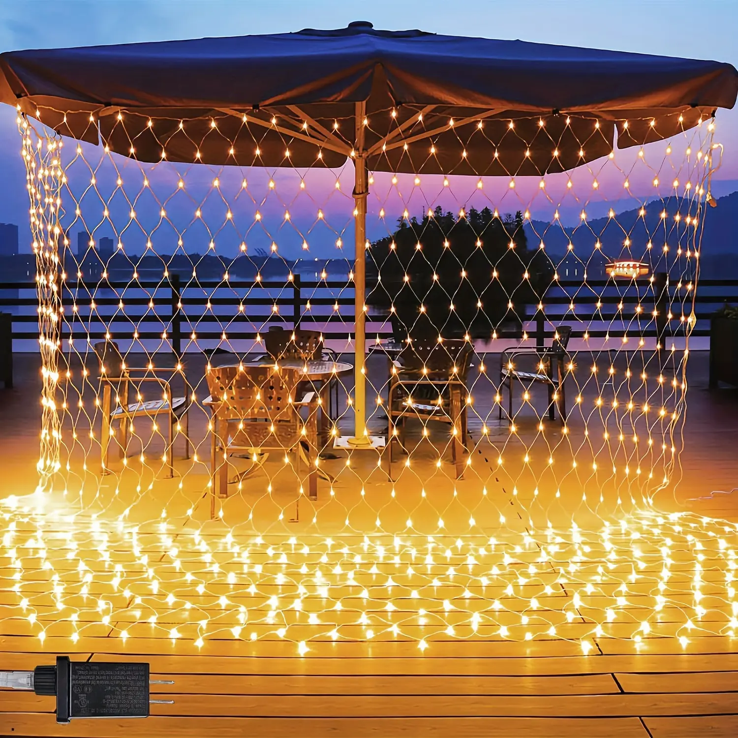 BZPCF Dazzle Bright Christmas 200 LED Net Lights, 9.8FT X 6.5 FT Connectable String Lights With 8 Modes, Christmas Decorations For Indoor Outdoor Xmas Party Yard Garden Decor