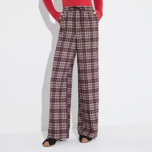 Women's Mid-Rise Wide Leg Pull-On Pants - Wild Fable