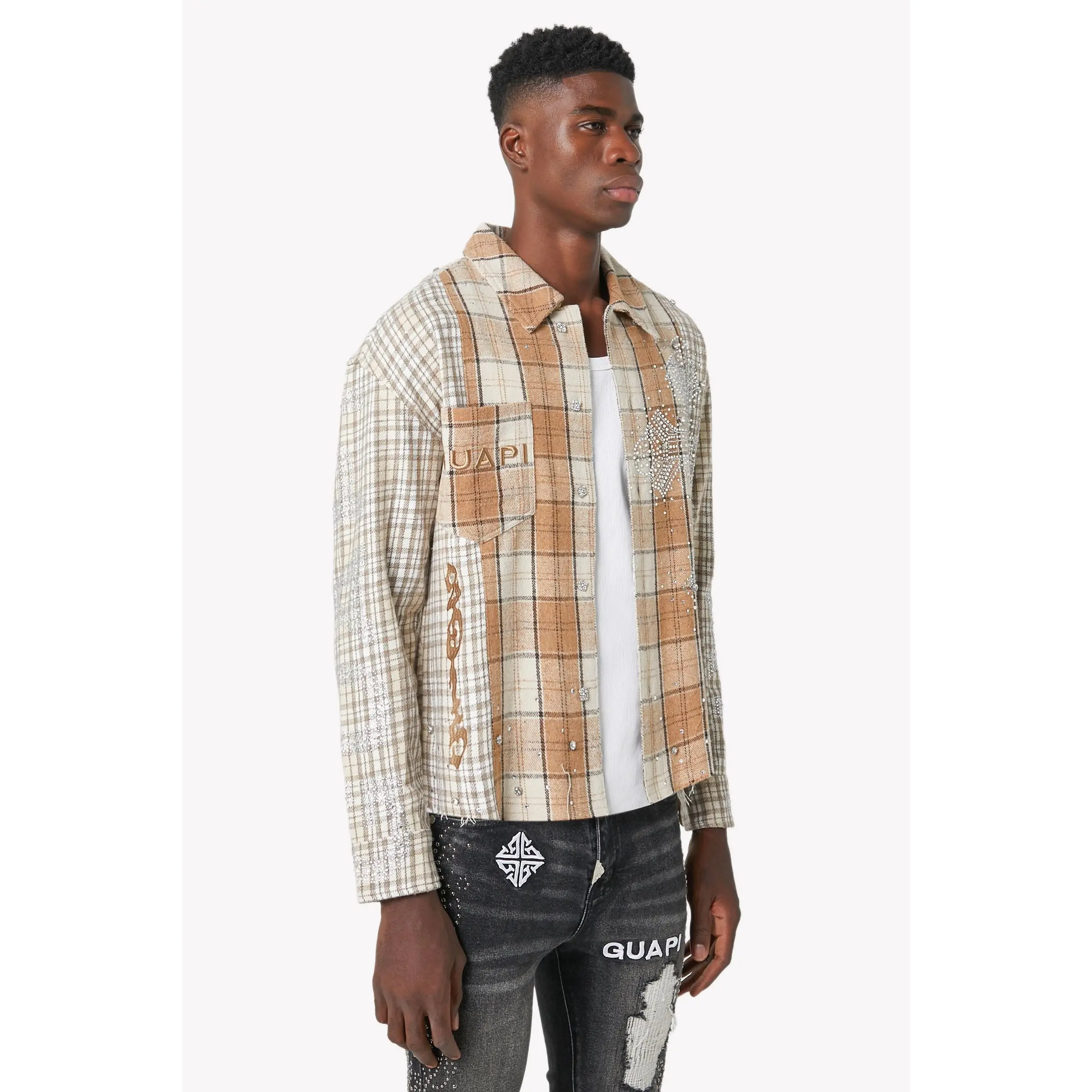 GUAPI Cream Cross Flannel