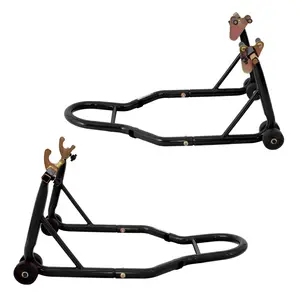 Motorcycle Front & Rear Stand, Front Rear Combo Stand Universal Wheel Lift Stand Swingarm Spool Lift Stand Paddock Stand