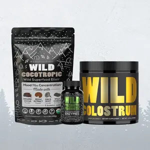 Wild Foods Gut Lovers Bundle: Gut & Immunity Wellness Pack — Colostrum, Pre/Probiotic, Cocotropic for Gut Health & Immunity Support