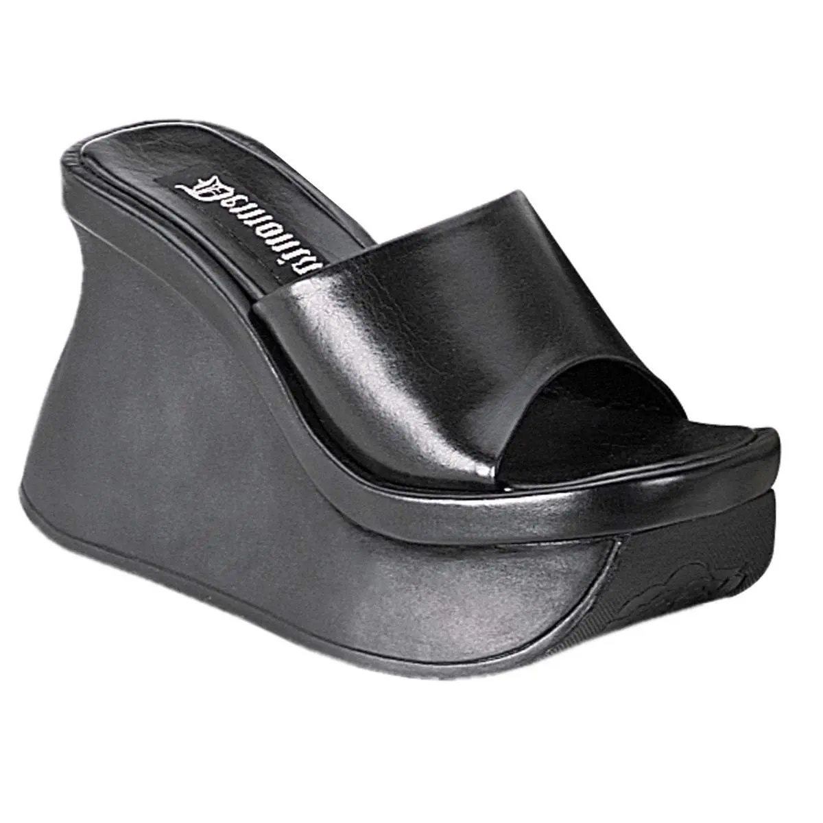 Demonia Pace-01 Black Vegan Leather Sandals Demonia Pace-01 Black Vegan Leather Sandals