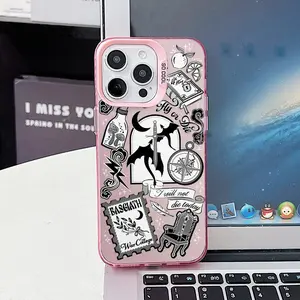 Magic Book Black Dragon Fourths W-Wing Phone Case for Apple iPhone 17, Air 16, 15, 14, 13, 12, 11, Pro Max, X, XR, XS Max 8, 7 Plus. Matte Silver Hard Case Back Cover - Simple, Creative, Stylish.