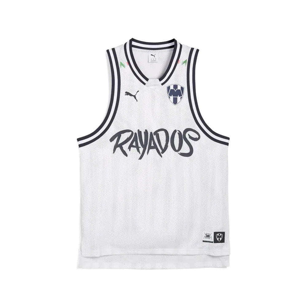 PUMA Mens Hoops X Monterey Crew Neck Sleeveless Replica Jersey Casual - Grey