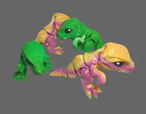 T-Rex Flexi - Articulated 3D Printed Dinosaur Toy, Poseable & Fun, High-Quality PLA, Metallic Finish, Perfect for Dino Lovers, 4 Inches Tall, Customization Available, Fully Articulated