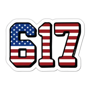 Boston 617 USA Sticker