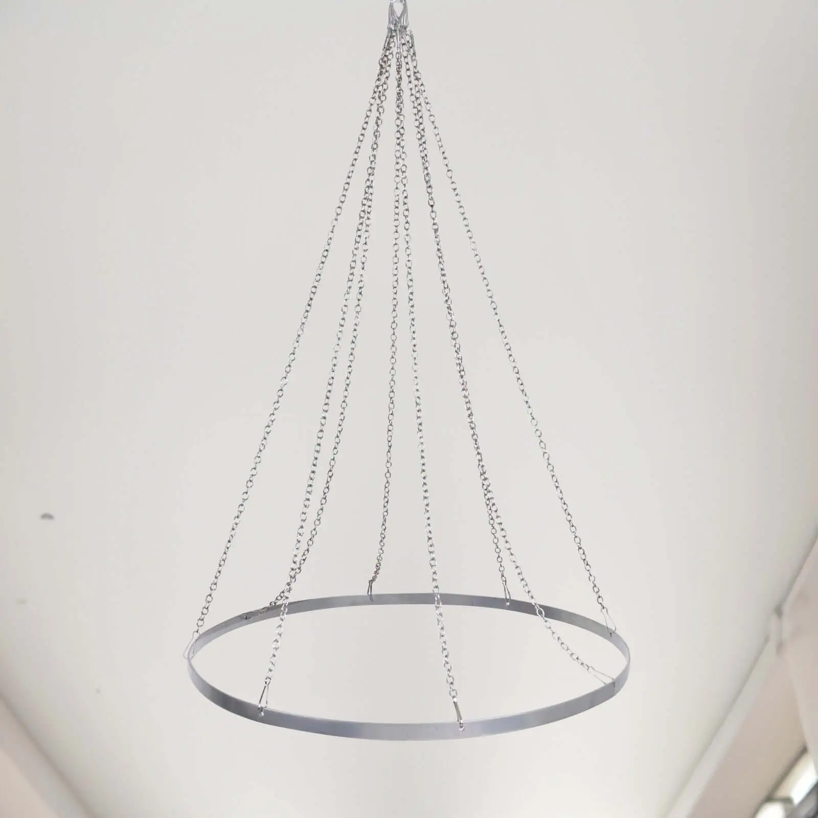 24" Decorative Aluminum Ceiling Drape Mount Hardware for 8-Panel Ceilings, Indoor Use for Photography, Corporate Events, Banquet Halls, Round Shape with FREE Tool Kit