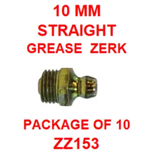 ZZ153  METRIC  10 MM  GREASE  FITTING  (10PACK)