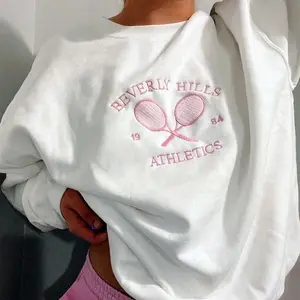 Cute Preppy Tennis Crewneck Sweater