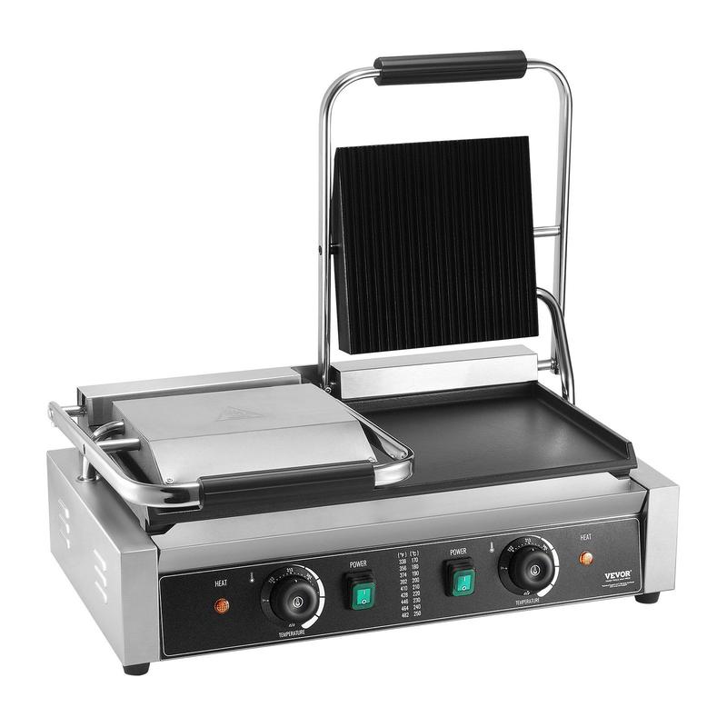Spring new arrivals Commercial Panini Press Grill Electric Sandwich Maker Griddle Plate 19"x9"