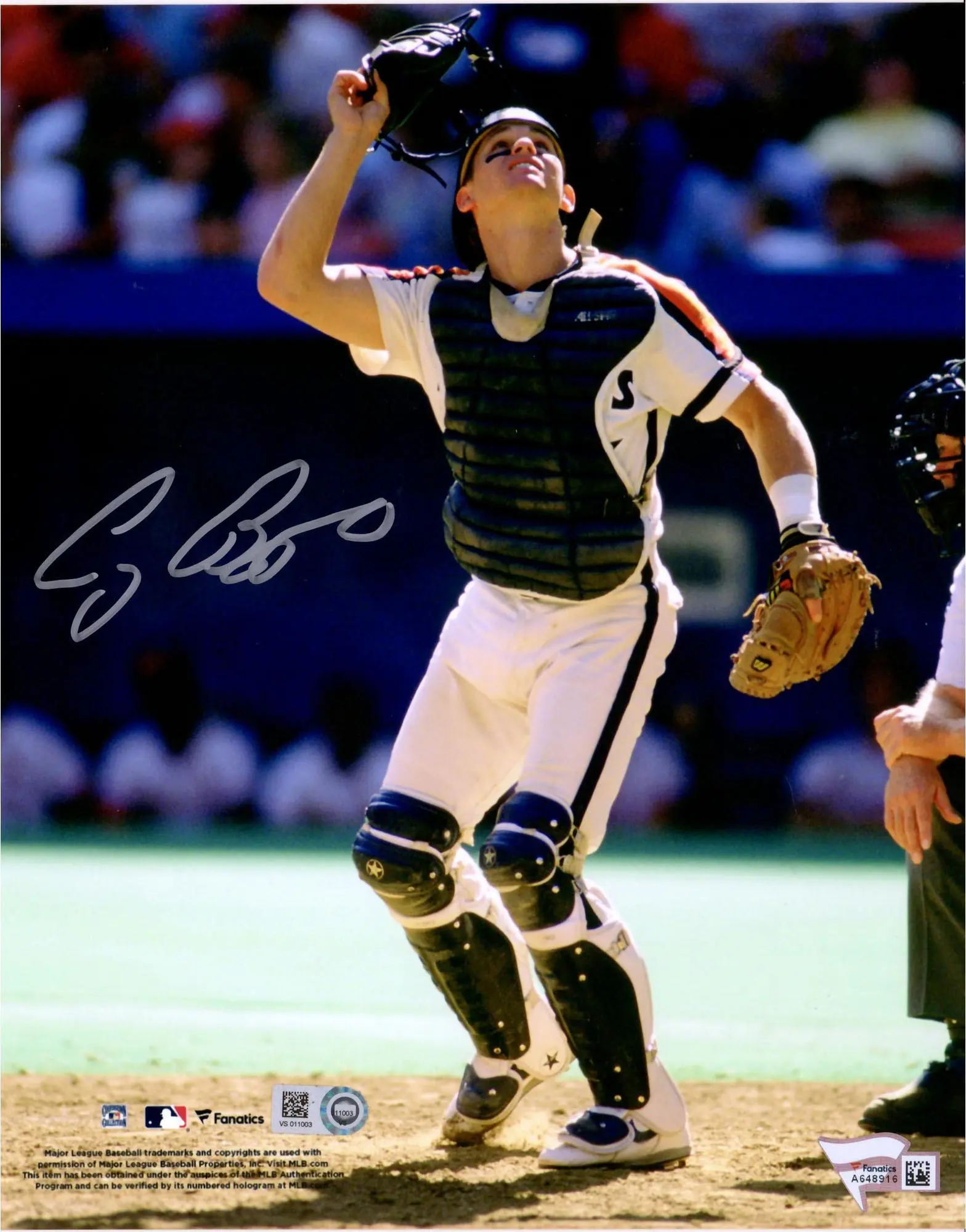 Craig Biggio Houston Astros Autographed 8" x 10" Pop Up Photograph - Fanatics Authentic Certified