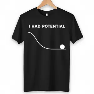 I Had Potential Shirt, Project Hail Mary Grace Tee, Funny Sci Fi Book Graphic T-Shirt, Nerdy Book Lover Gift