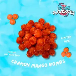 Flavoritos, Chamoy Mango Bombs- Sweet and Chili Candy Snack Chewy Spicy Bonbon