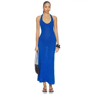 FAITHFULL THE BRAND Bianca Maxi Dress in Cobalt