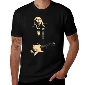 Tom Petty & The Heartbreakers Live on Stage Mens T Shirts Cotton Short Sleeve T-Shirt Crew Neck Tees Casual Shirt